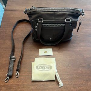Fossil Shoulder Bag - Dark Brown Leather - Like New